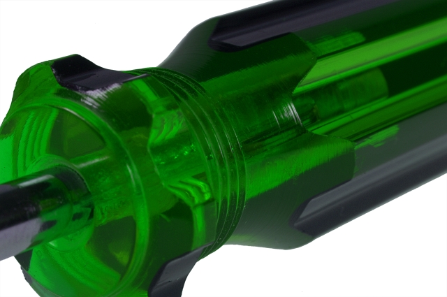 Schraubenziehergriff gruen